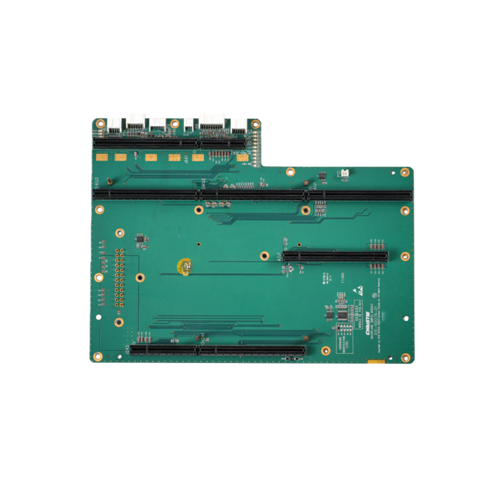 Backplane circuit board for Christie CP2208 and Solaria One cinema projectors.